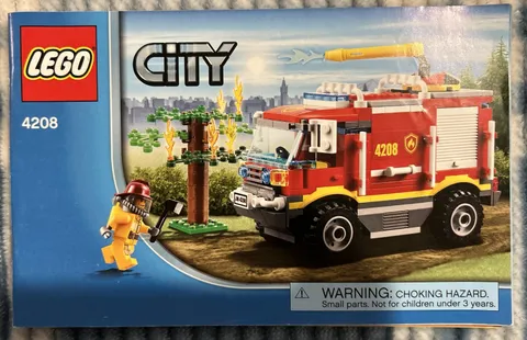 2012 Lego City Instruction Manual #4208 Fire Truck Excellent Condition