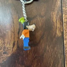 Lego Disney Goofy Mini Fig Keyring Figure NEW 854196 Collectible Keychain Disney