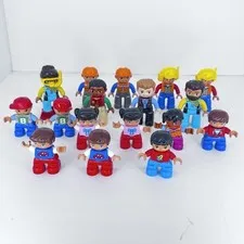 LEGO DUPLO Workers & Boys & Girls FIGURE  Lot of 17