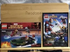 Lego 76006 MANUAL ONLY - Marvel Iron Man Extremis Sea Port Battle w/ BONUS COMIC