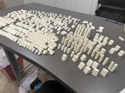 LEGO WHITE SLOPES INVERTED SLOPES ROOF TILES LOT OF 434 PIECES