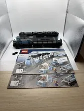 LEGO 10219 Maersk Line Diesel Locomotive Blue w/ Minifigure Instructions