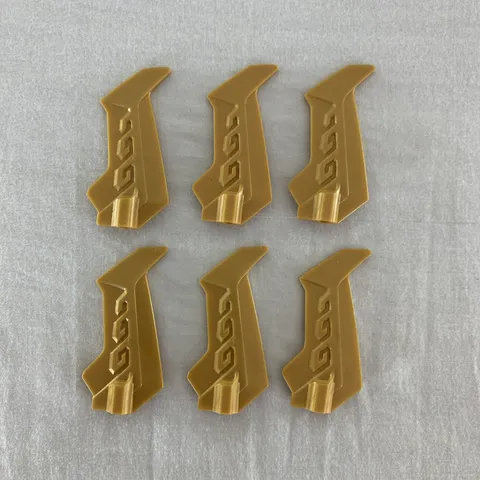 LEGO 6x part 76919 Ninjago Large Figure Weapon, Blade Jagged with Axle Holder