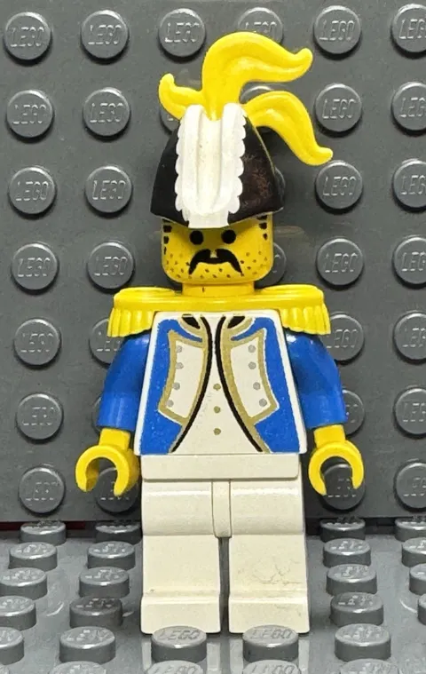Lego Pirates Imperial Soldier - Governor, Yellow Feather Minifigure pi004 (6274)