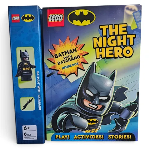 LEGO Batman: Minifigure With Batarang Aldi Exclusive The Night Hero Book
