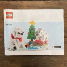 LEGO Wintertime Polar Bears 40571 Christmas Décor Kit Instruction  Book Only 