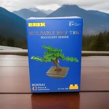 *FREE SHIP* BONSAI TREE Micro Brix Succulent Series Botanical Box Brick Set