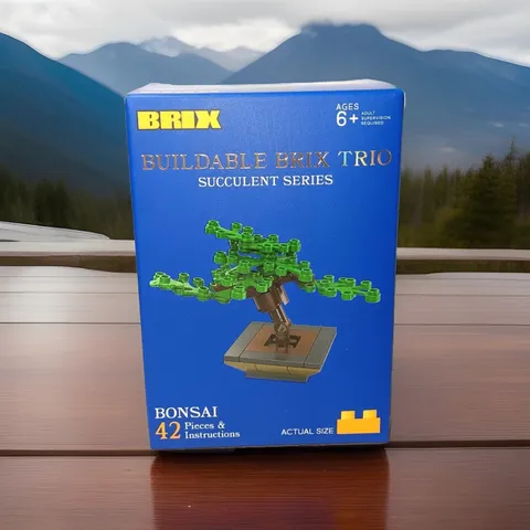 *FREE SHIP* BONSAI TREE Micro Brix Succulent Series Botanical Box Brick Set