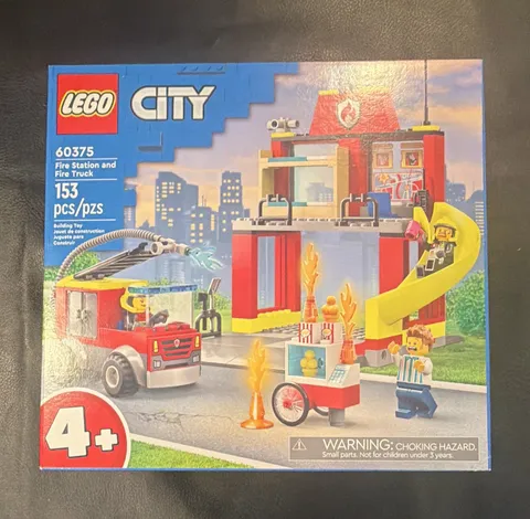 LEGO City Fire Station and Fire Truck 60375 153pcs Ages 4+ Learn to Build