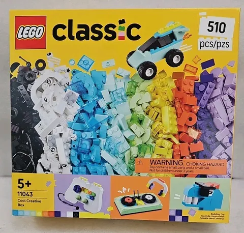 LEGO Classic Cool Creative Box #11043, 510 Pieces, 5+ Ideas Included. NIB (12P)