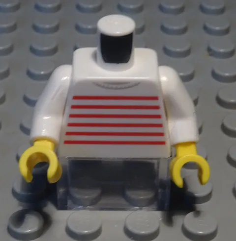 Lego figure accessories top torso white with decor