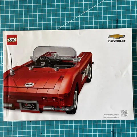 LEGO Icons 1961 Chevrolet Corvette Instruction Manual  #10321 Book Only
