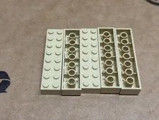 LEGO Parts - Tan Brick 2 x 8 - No 3007 - QTY 5