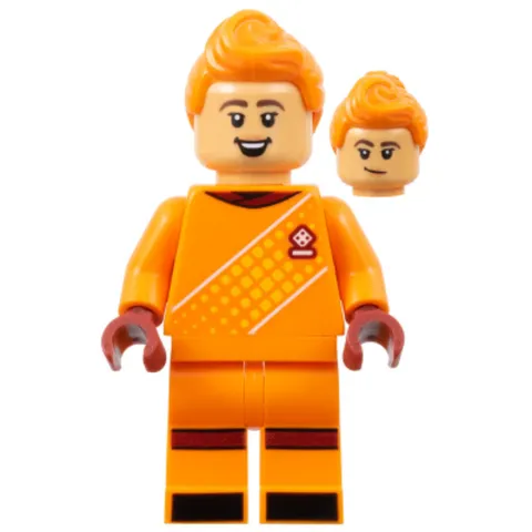 LEGO Soccer Minifigure Soccer Orange Goalkeeper Goalie soc166 New Genuine