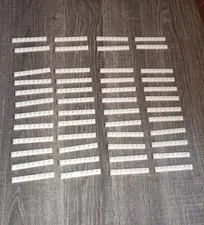 48 pieces White Genuine Lego 1 x 8 Plates Part 3460 WYSIWYG IRL u get 48 plates
