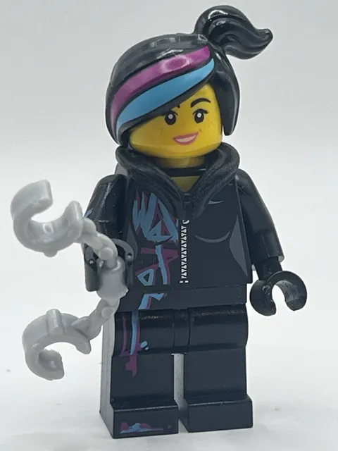 LEGO Lucy Wyldstyle Minifigure Open Mouth Hood Down The LEGO Movie tlm099