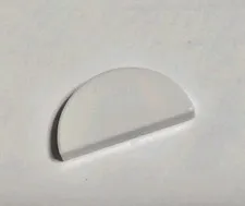 LEGO 1748 White Tile, Round 1 x 2 Half (x1)