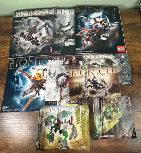 Lego Bionicle Manual Lot x9 8576 8535 8617 8573 8764 8595 8622 8621 8594