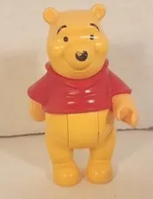 Rare Lego Duplo Disney WINNIE THE POOH BEAR FIGURE Minifig Plastic Toy Sits!