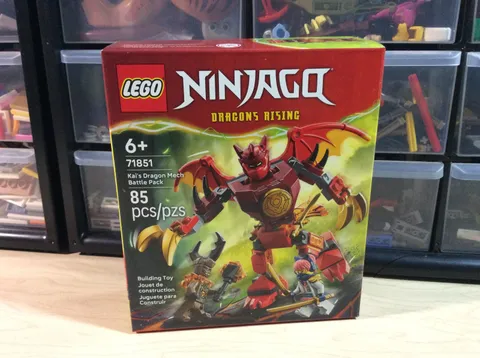 New Sealed Lego Ninjago #71851 Dragons Rising Kai's Dragon Mech Battle Pack 85pc