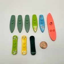 Lego Surfboard & Snowboard Lot - 9 Pieces
