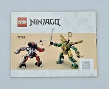 Lego Ninjago: Lloyd's Mech Battle EVO Set 71781 Instruction Manual Only 2023