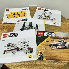 Lot Of 5 Star Wars Lego Instructions Manuals No Bricks
