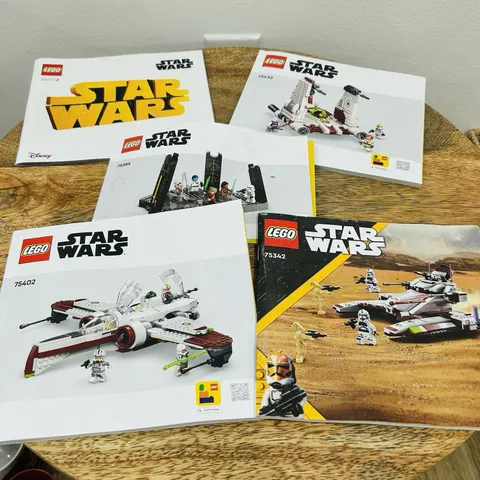 Lot Of 5 Star Wars Lego Instructions Manuals No Bricks