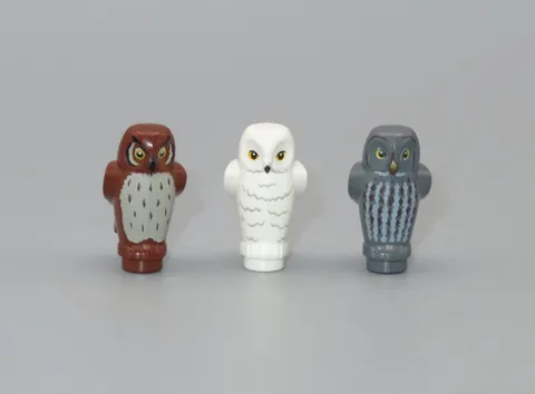 LEGO Harry Potter lot 3 Owsl white brown gray air Animal minifigure