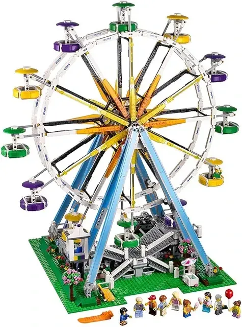 LEGO CREATOR: Ferris Wheel (10247) Preowned w/ Manual NO BOX -REBRICKS