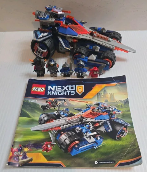 Lego Nexo Knights Clays Rumble Blade 70315 Complete With Instructions 