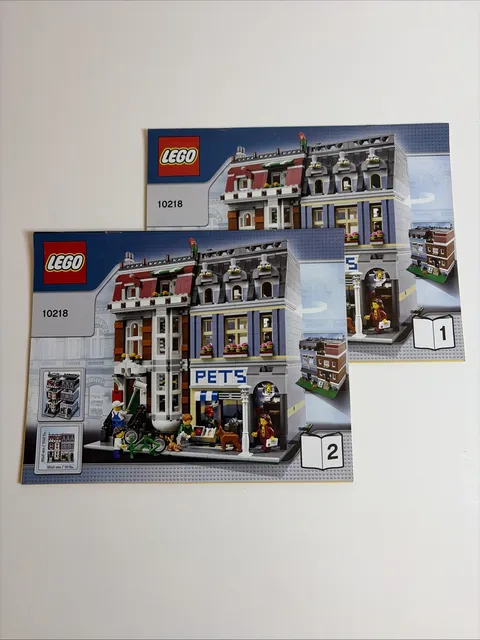LEGO Creator Expert Pet Shop Building Set 10218 Manuals ONLY 1-2