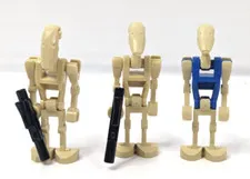 LEGO Star Wars Minifigure Lot of 3 Battle Droids with 2 Blasters