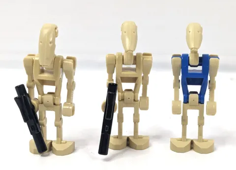 LEGO Star Wars Minifigure Lot of 3 Battle Droids with 2 Blasters