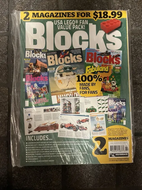Blocks USA LEGO Fan Value Pack Sealed 2 Magazines Light My Bricks Insert