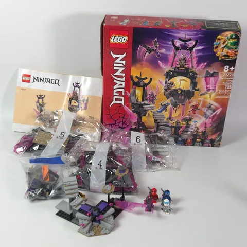 LEGO NINJAGO 71771 The Crystal King Temple 95% Complete w/ Box & Manual, READ
