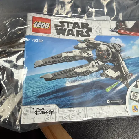 Retired LEGO Star Wars: Black Ace TIE Interceptor (75242) 99% complete w/ manual