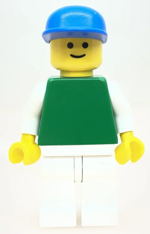LEGO® - Minifigure Torso Green Arm White Cap Blue Set 2187 Racer - pln159