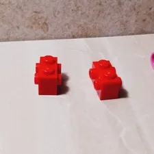 New LEGO Double brick Two sides studs Lot of 2 Unique Fun Part to Build Rare