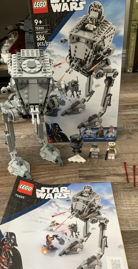 LEGO Star Wars: Hoth AT-ST (75322) w/ Box and Instructions, No Chewbacca