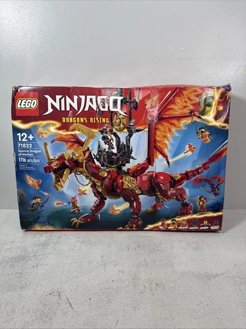 Lego Ninjago 71822 - Source Dragon of Motion New Complete Set Box Damage