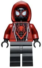 LEGO® Minifigure Super Heroes sh0679 Spider-Man (Miles Morales) Dark Red Hood