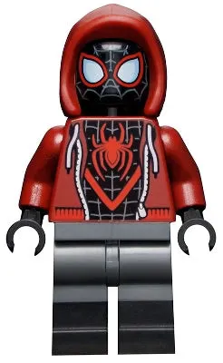 LEGO® Minifigure Super Heroes sh0679 Spider-Man (Miles Morales) Dark Red Hood
