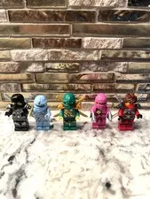  Ninjago Lloyd Zx Pink Zane Stone Kai Custom Lego Minifigure Lot of 5!🔥