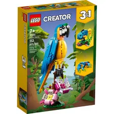 Lego Creator 3-in-1 *Exotic Parrot + Fish & Frog* Building Set (31136)