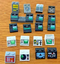 LEGO LOT OF 20 SLOPED RADAR COMPUTER CALCULATOR PARTS