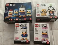 LEGO BRICKHEADZ DISNEY DuckTALES 40477 Goofy PLUTO 40378 Donal 40377 Daisy 40476