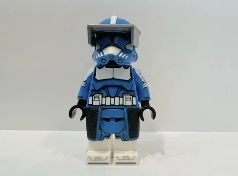 Lego Star Wars GCC Blue Commander Fox Custom Clone Trooper Minifigure Pad Print