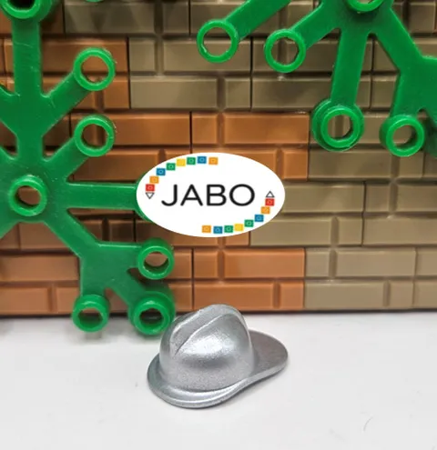 (S11 /24/6) Lego 3834 Helmet Fire Helmet Flat Silver
