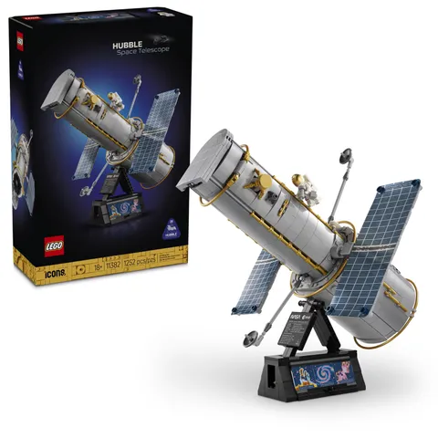 LEGO Icons Hubble Space Telescope - Building Set for Adults, Ages 18+ - Home Off